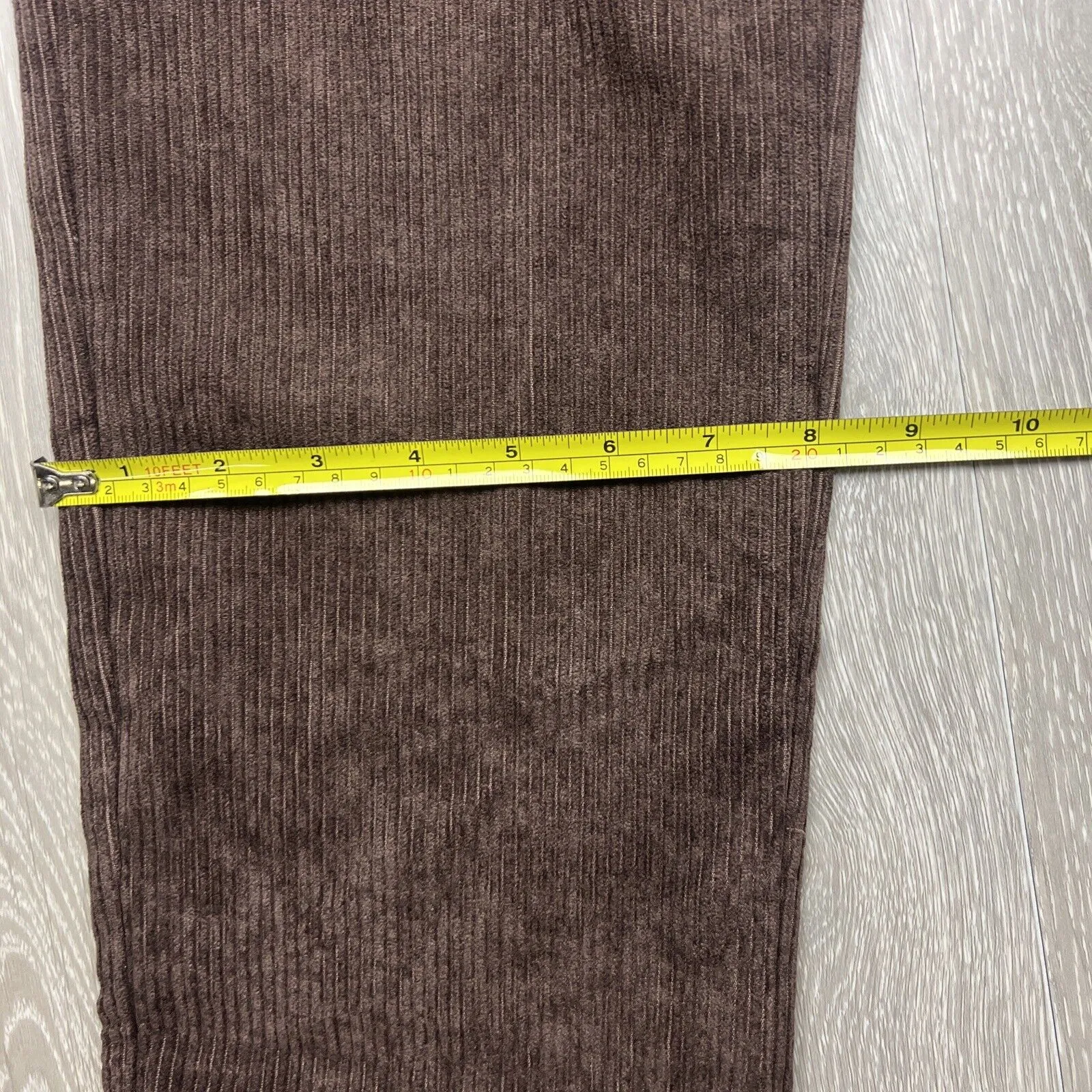 Boohoo Man Mens Cord Relaxed Fit Chocolate Pants Size 32R