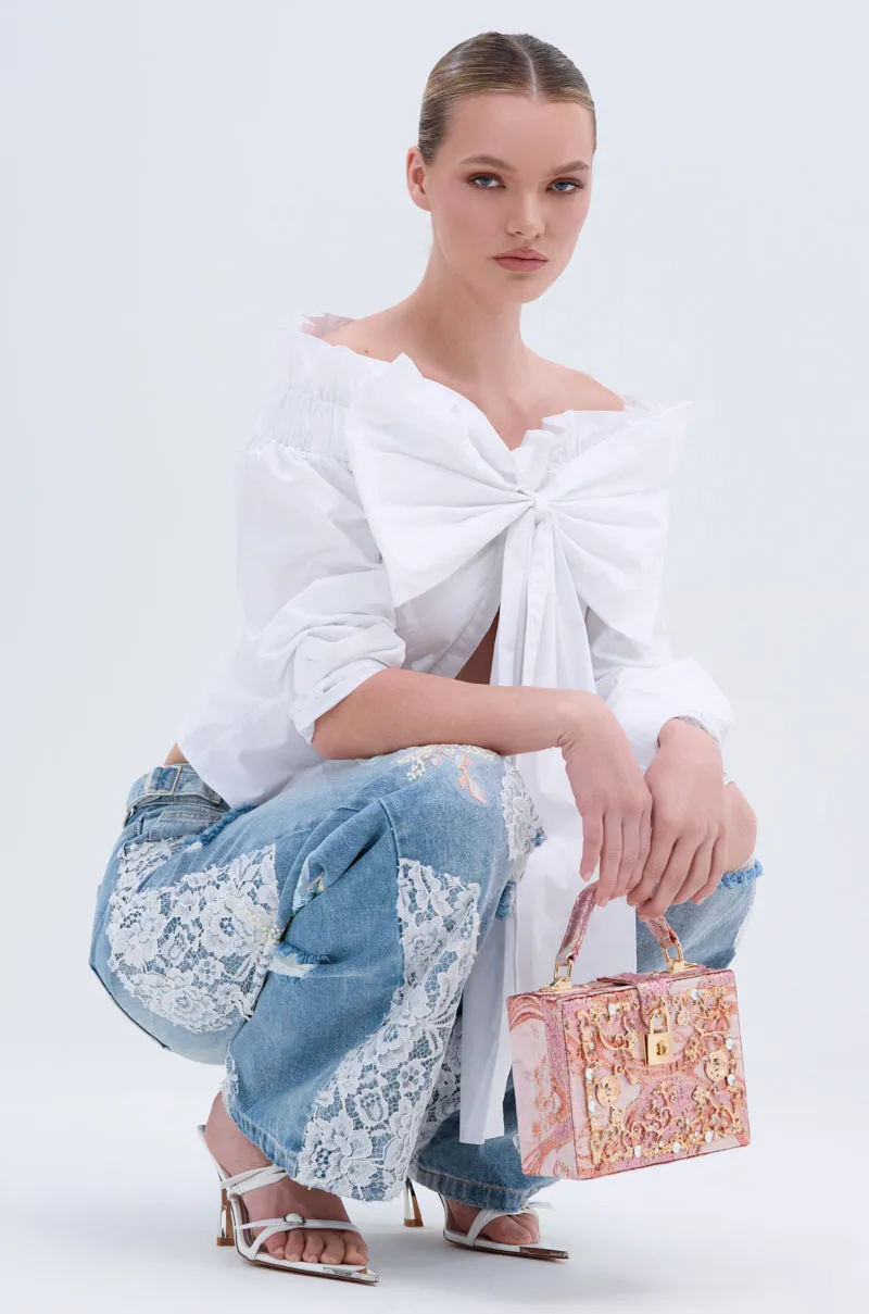 BOWED UP BLOUSE