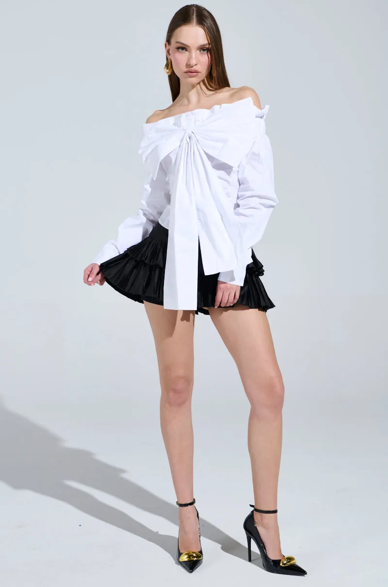 BOWED UP BLOUSE