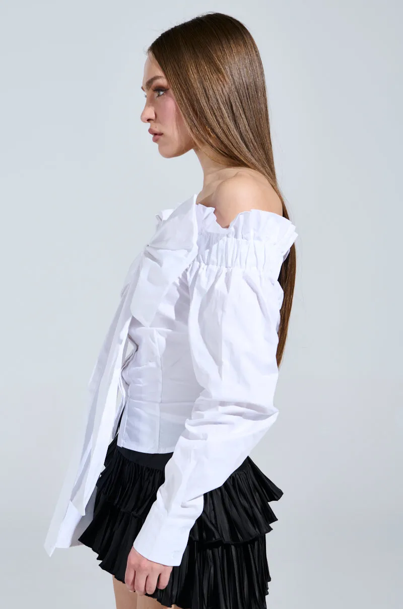 BOWED UP BLOUSE