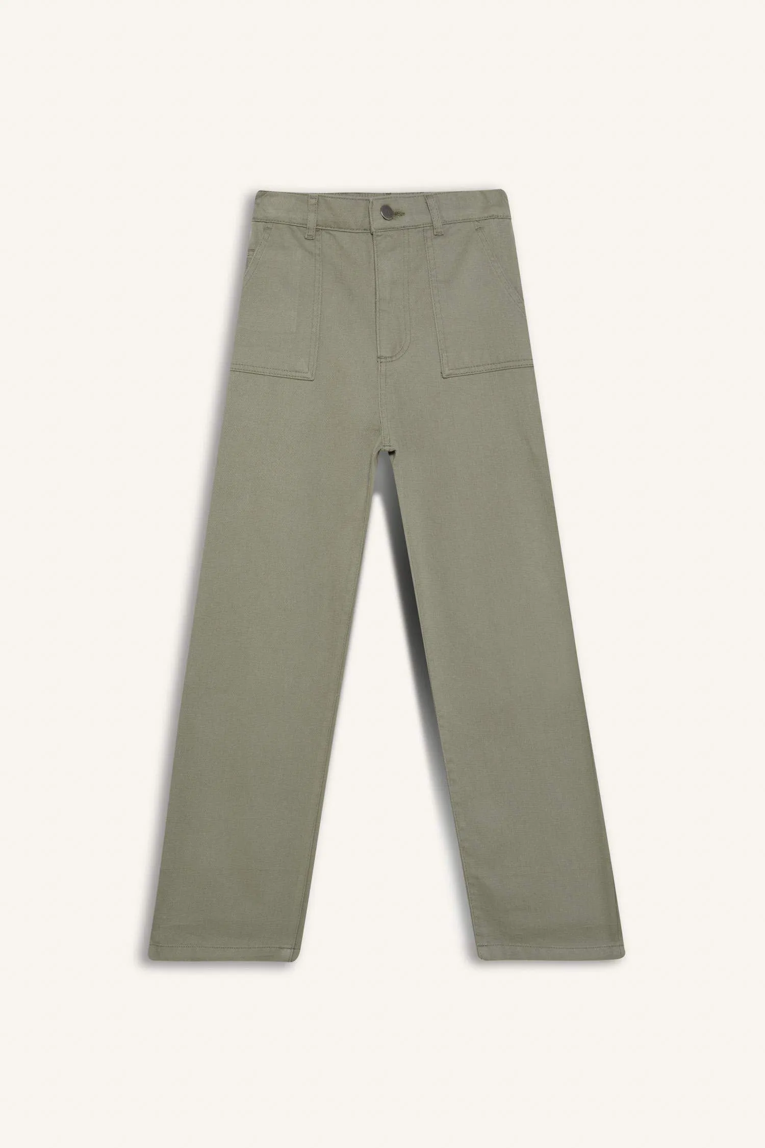 Boy Wide Leg Standard Leg Gabardine Trousers