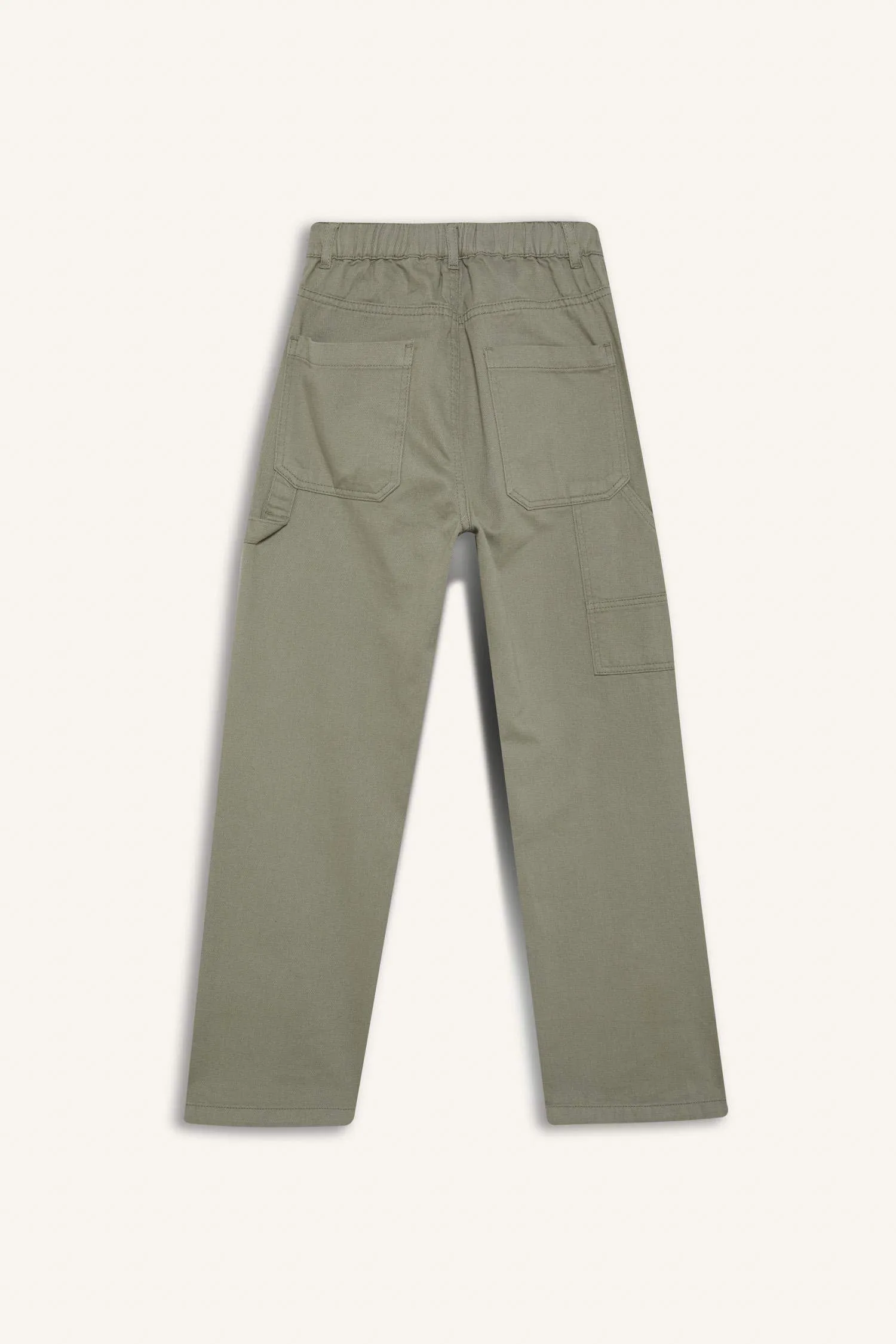 Boy Wide Leg Standard Leg Gabardine Trousers