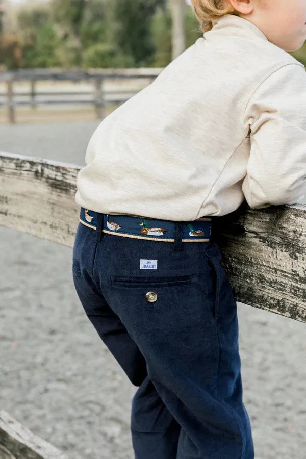 BOYS NAVY CORD PANT