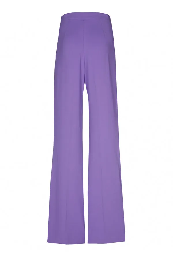 BUTTONED LOOSE FITTING HIGH WAIST WIDE TROUSERS