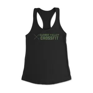 Carbon Valley CrossFit CVCF Barbell Women's Racerback Tank Top