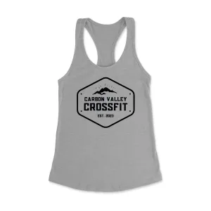 Carbon Valley CrossFit CVCF MTNS Women's Racerback Tank Top