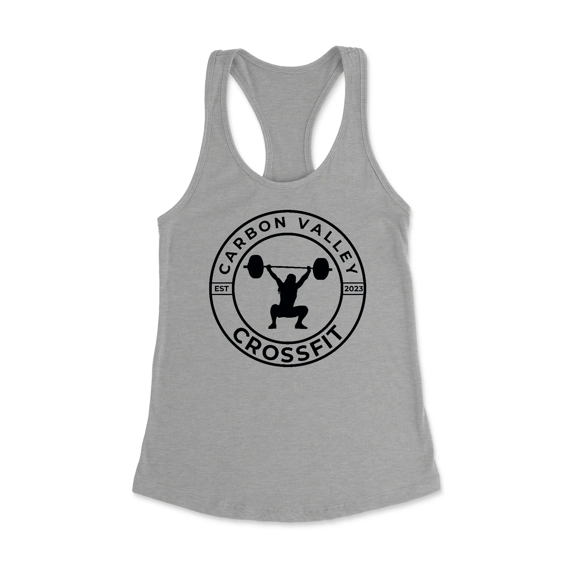 Carbon Valley CrossFit Standard Women's Racerback Tank Top