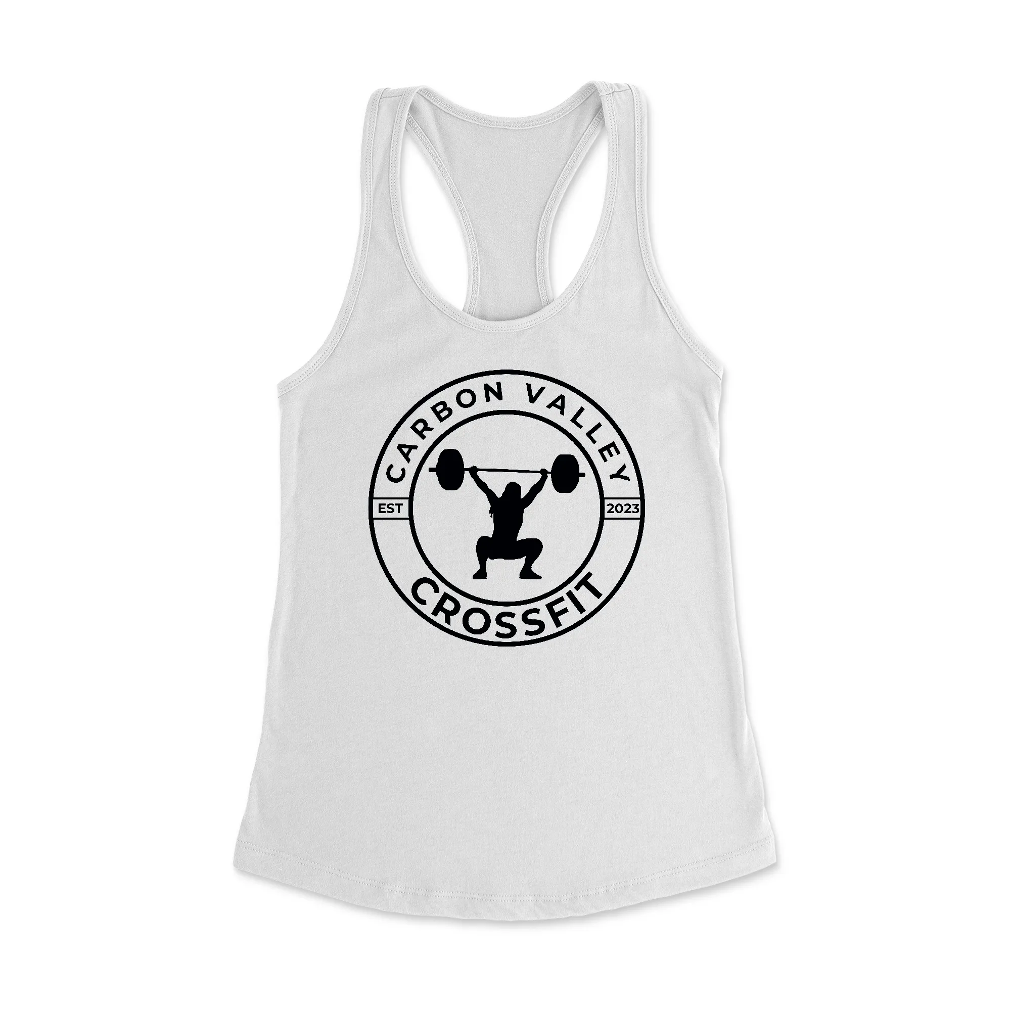 Carbon Valley CrossFit Standard Women's Racerback Tank Top