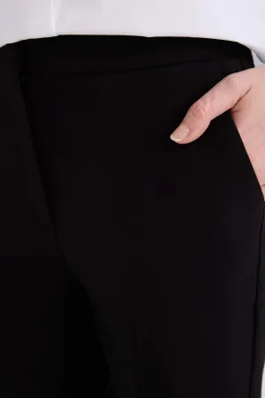 Carrot Fit Regular Hem Double Pocket Trousers