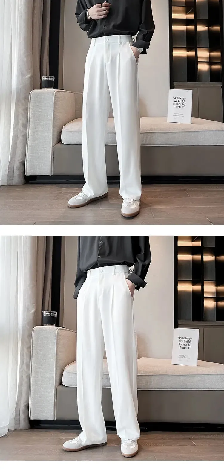 Casual Wide Leg Trousers For Men