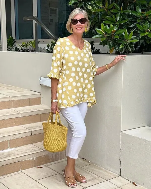 Celeste – Relaxed Polka Dot Tunic