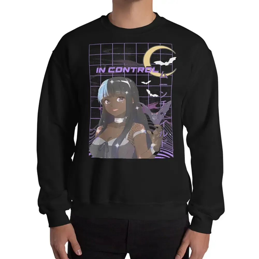 Classic Fit Sweatshirt Made with Air-Jet Spun Yarn for Warmth