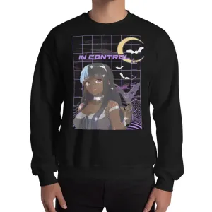 Classic Fit Sweatshirt Made with Air-Jet Spun Yarn for Warmth