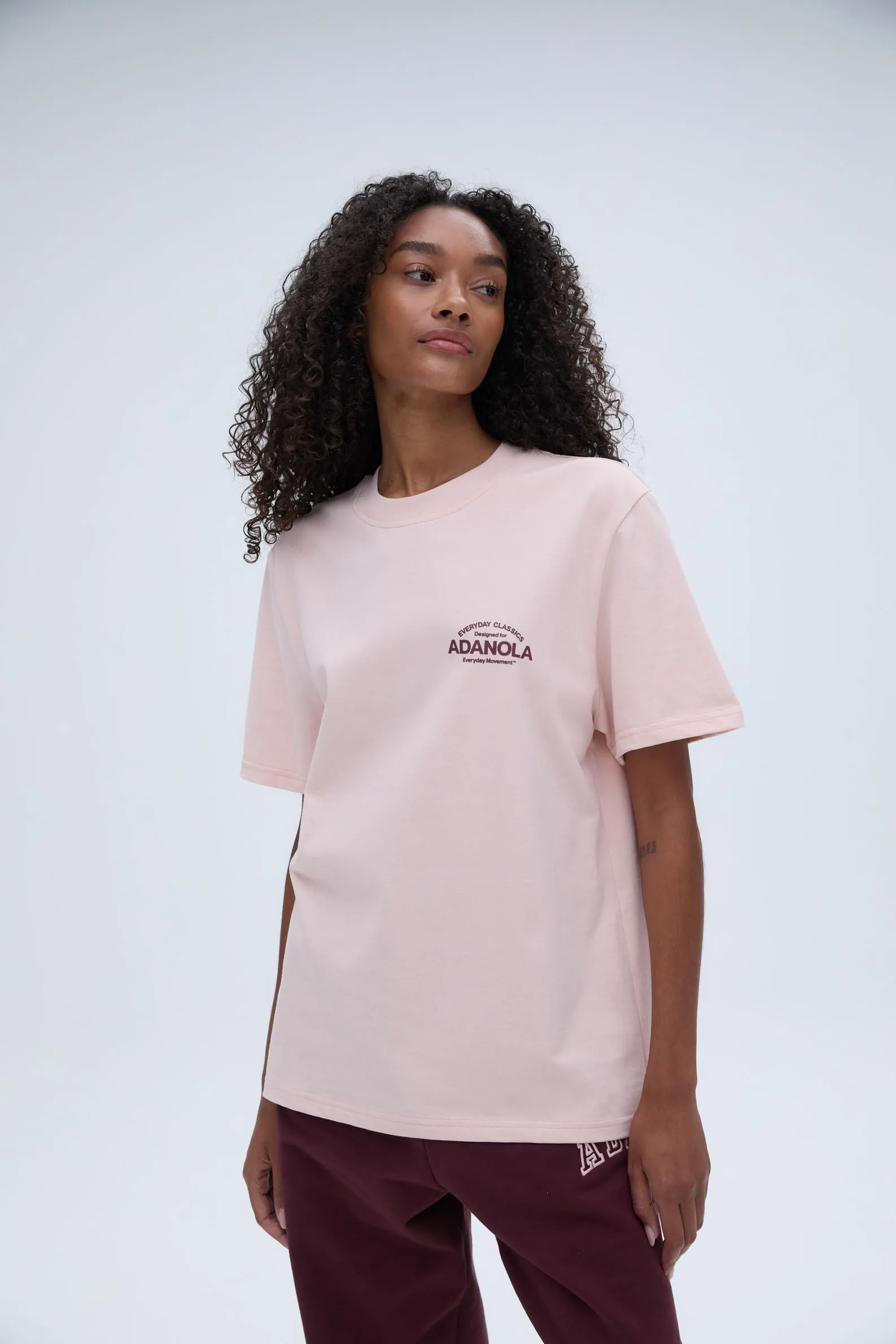 Classics Oversized Short Sleeve T-shirt - Blush Pink