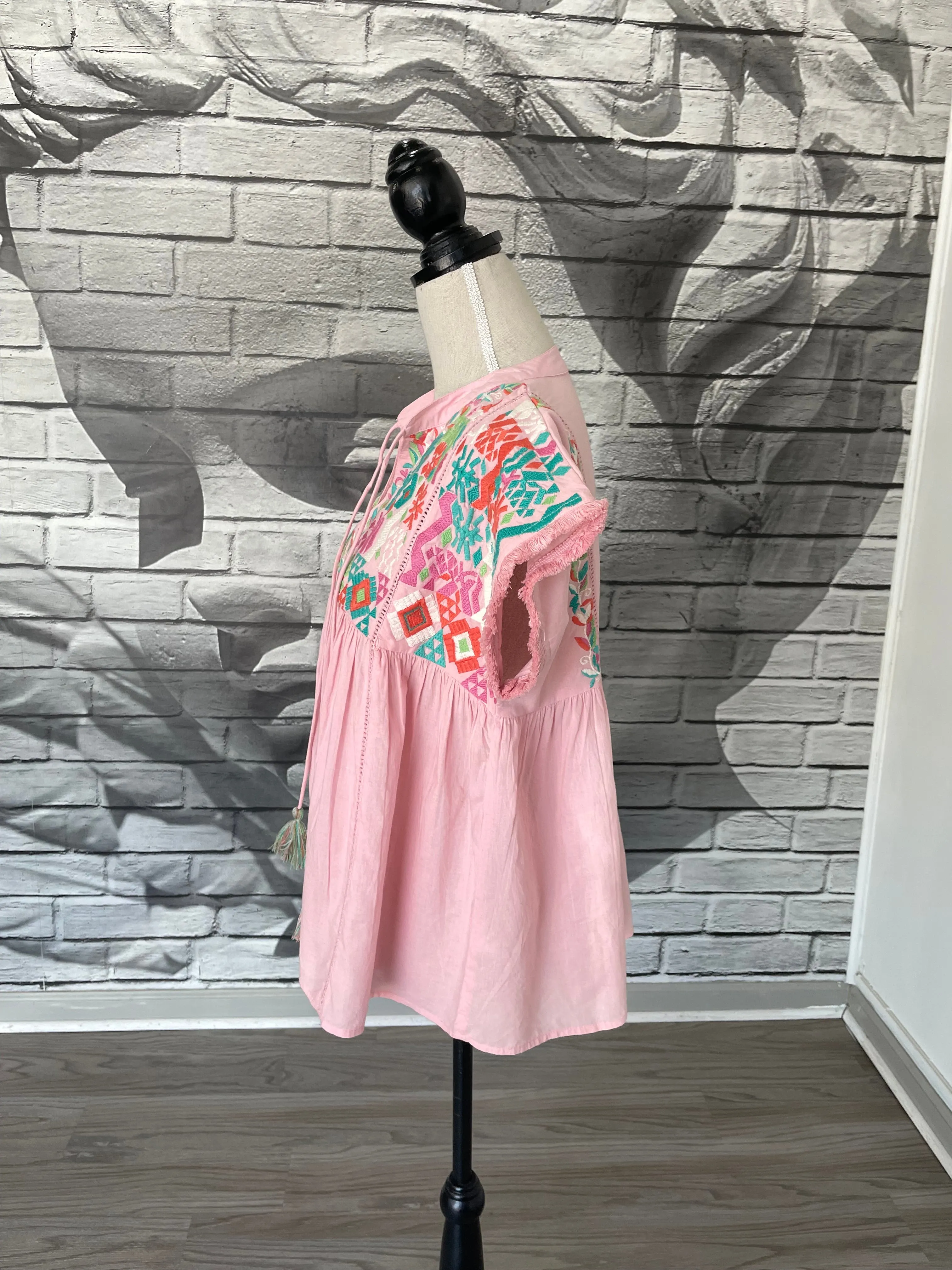 Cleo Blouse in Soft Pink