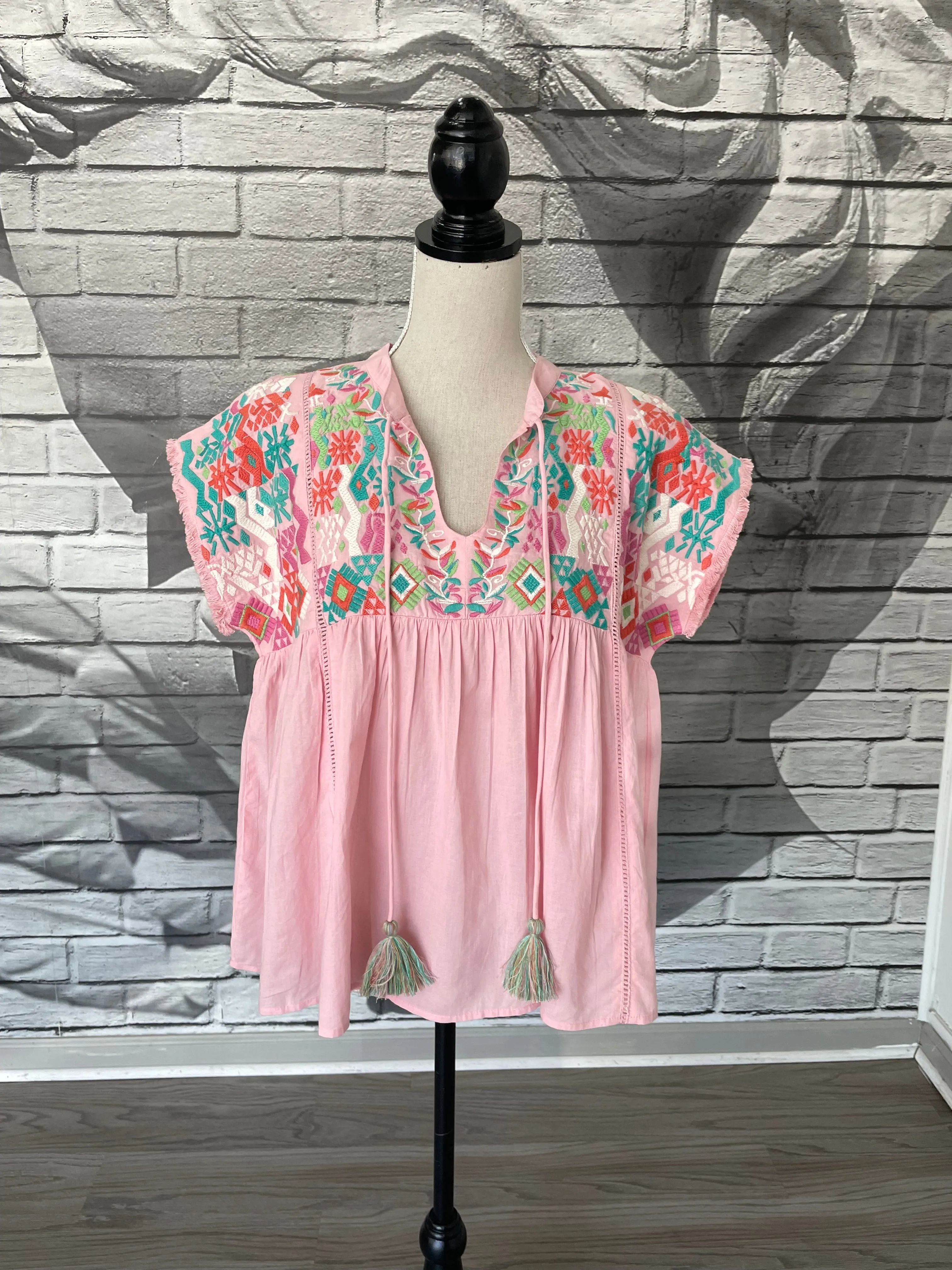 Cleo Blouse in Soft Pink
