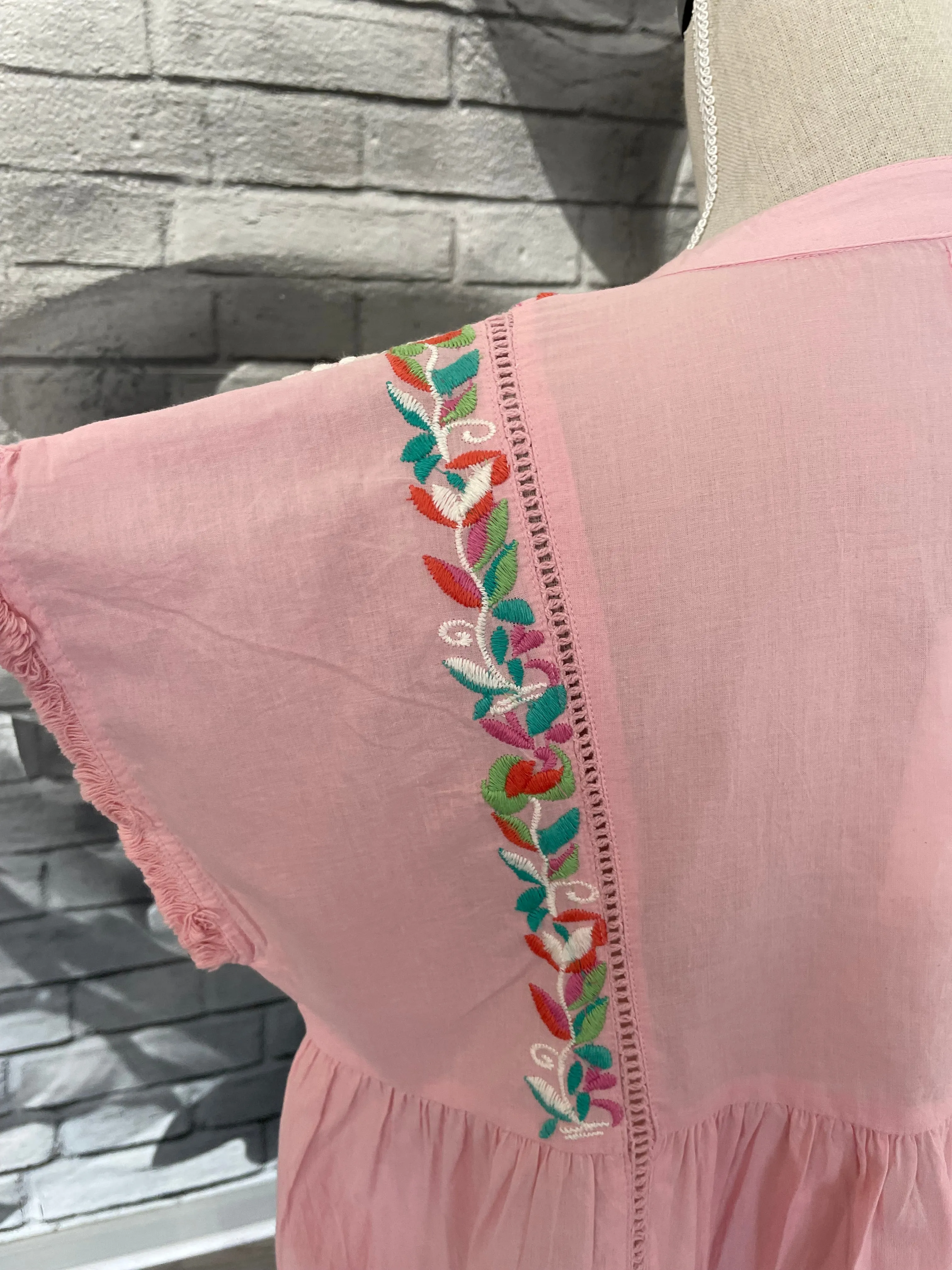 Cleo Blouse in Soft Pink