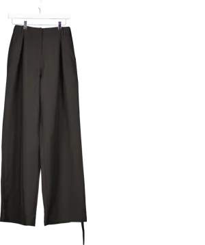 Club L Black High Waist Wide Leg Trousers UK 8