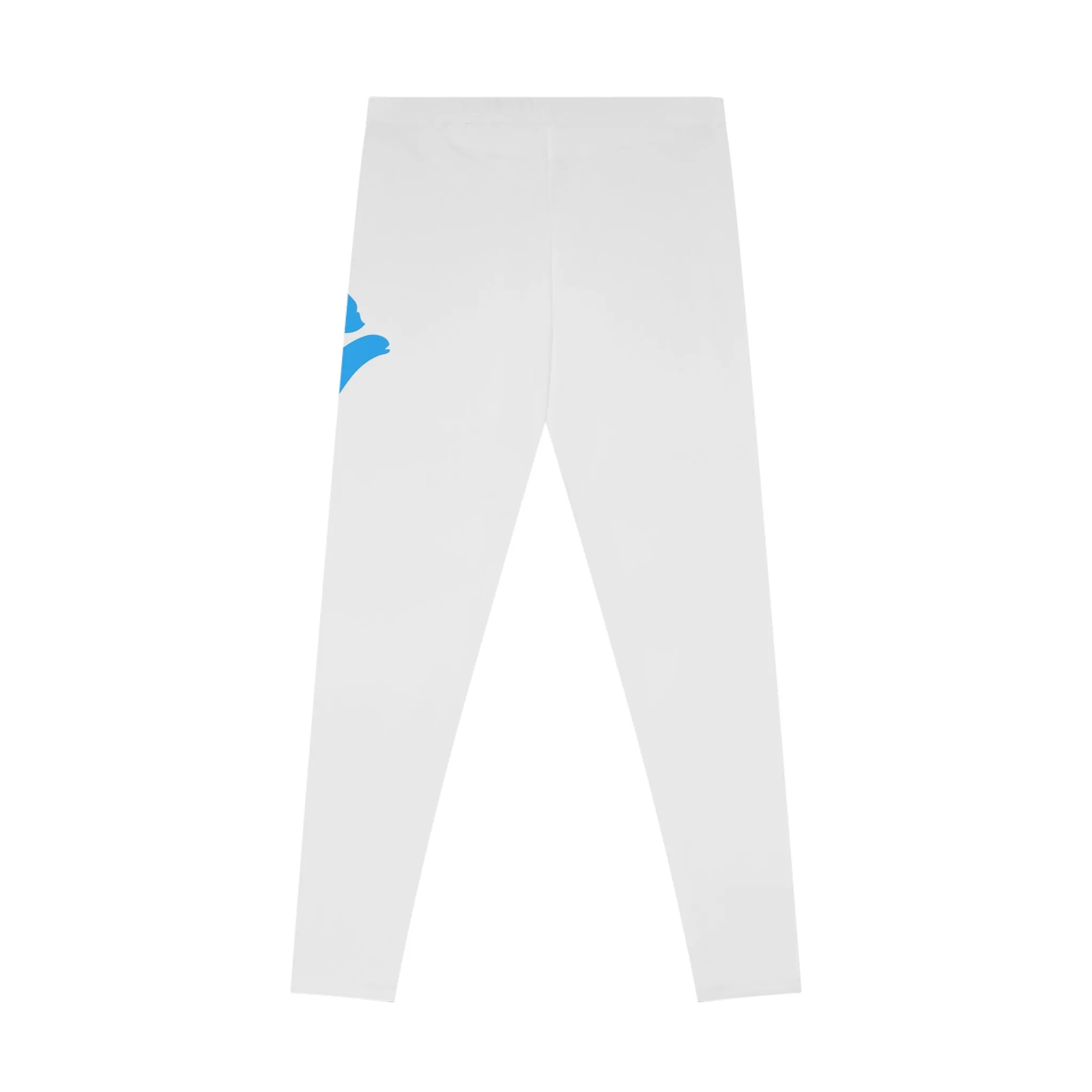 Comfortable Stretchy Leggings with Blue Hand Design