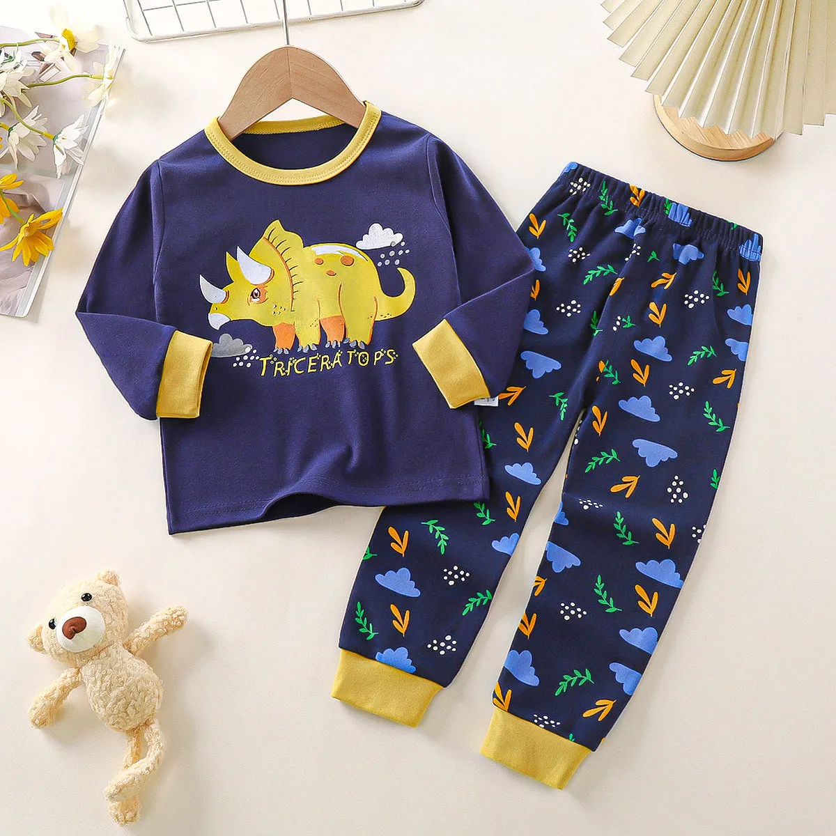 Cotton Autumn New Boys' Pajamas Suit