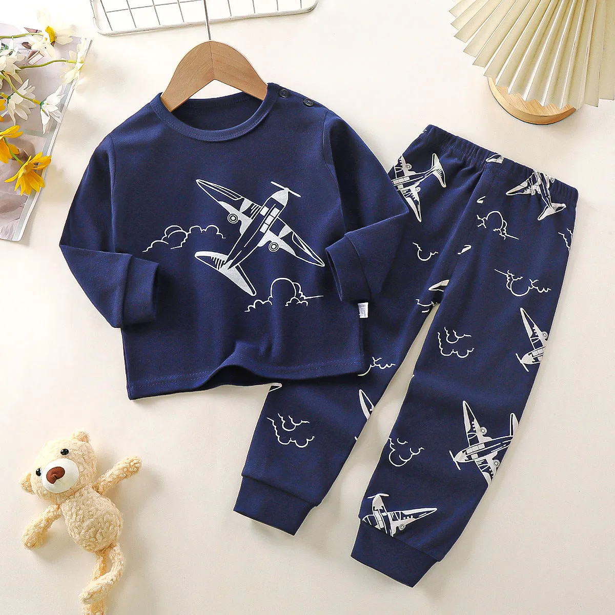 Cotton Autumn New Boys' Pajamas Suit