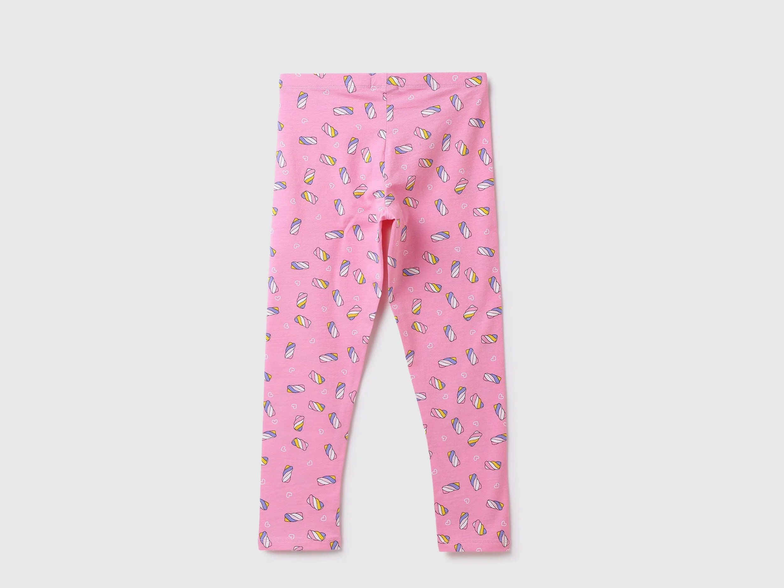 Cotton Blend Printed Regular Length Girls Trousers