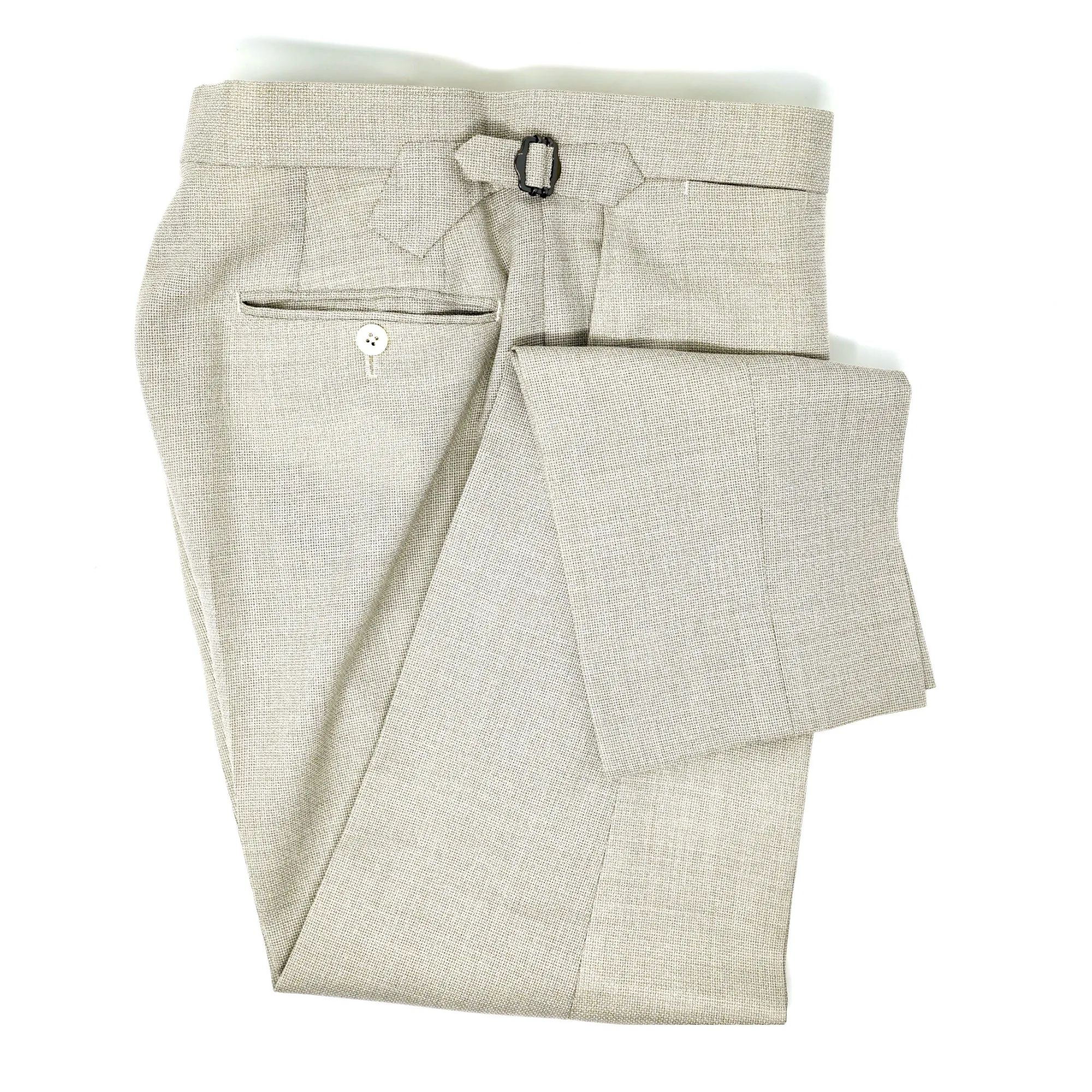 Cream Mesh Trousers