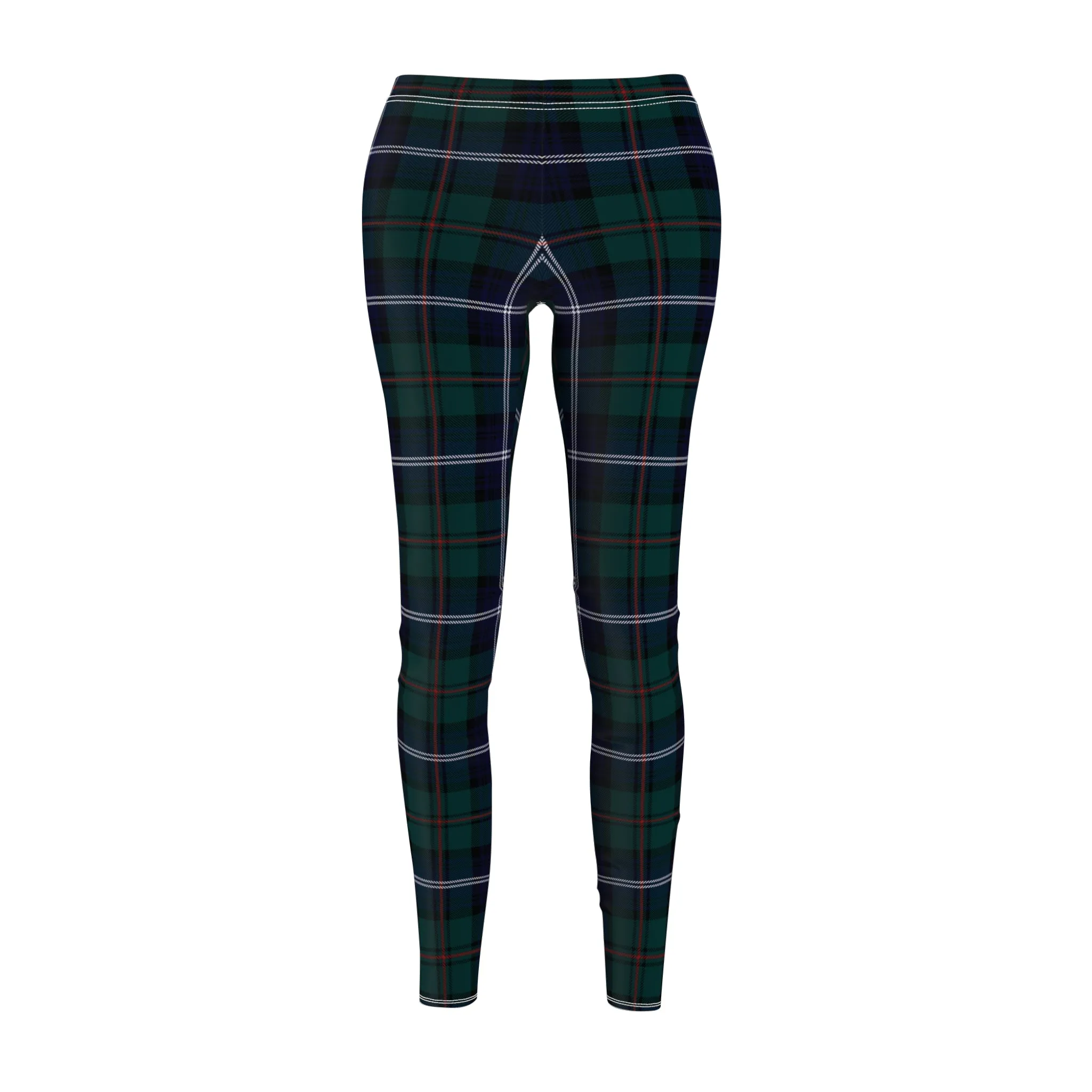 Custom Tartan Plaid Womens Leggings Stretch Yoga Pants - Saiko Studio
