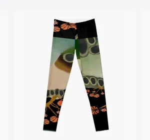 Designer Leggings  - Black Forest Mud