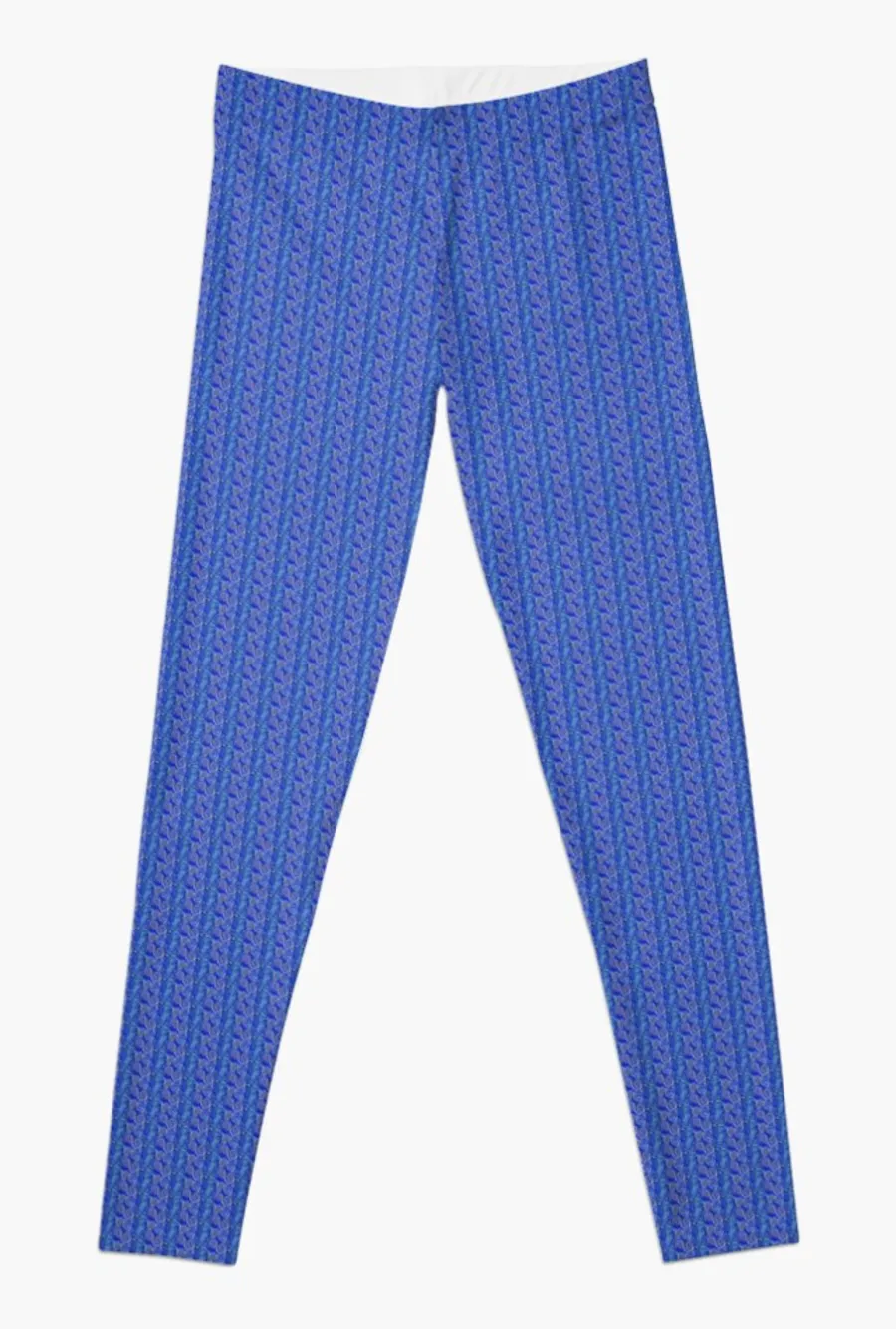Designer Leggings - Deep Blue Antique Spirals