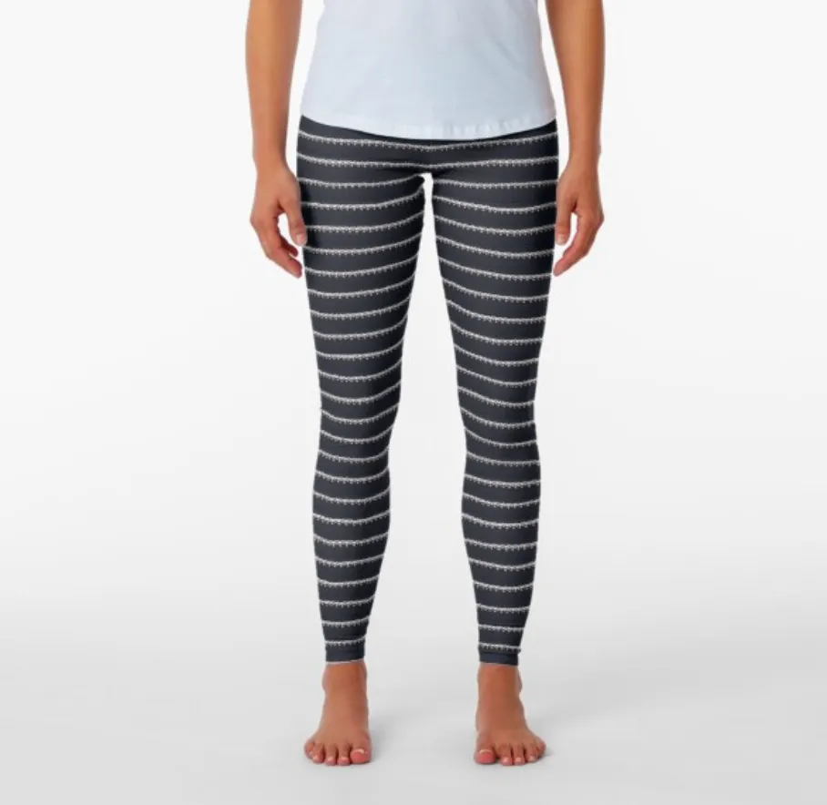 Designer Leggings  - Pipe Lines