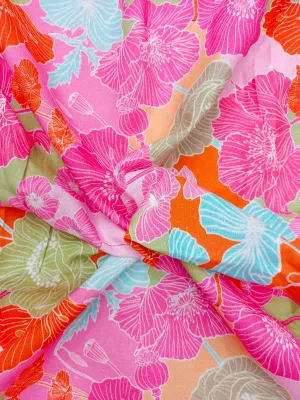Digital Printed Linen Spun Cotton Soft Fabric