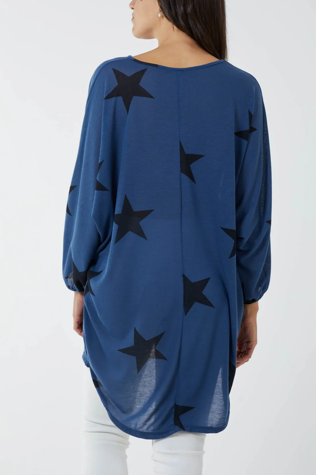 Dip Hem Asymmetric Star Top