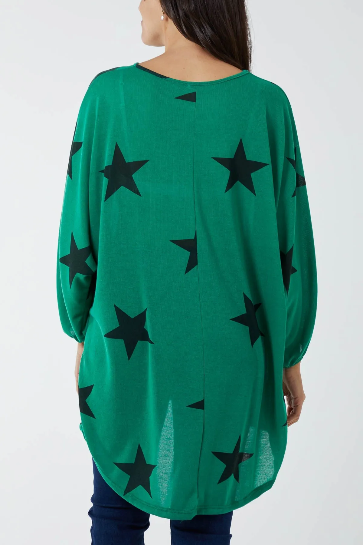 Dip Hem Asymmetric Star Top