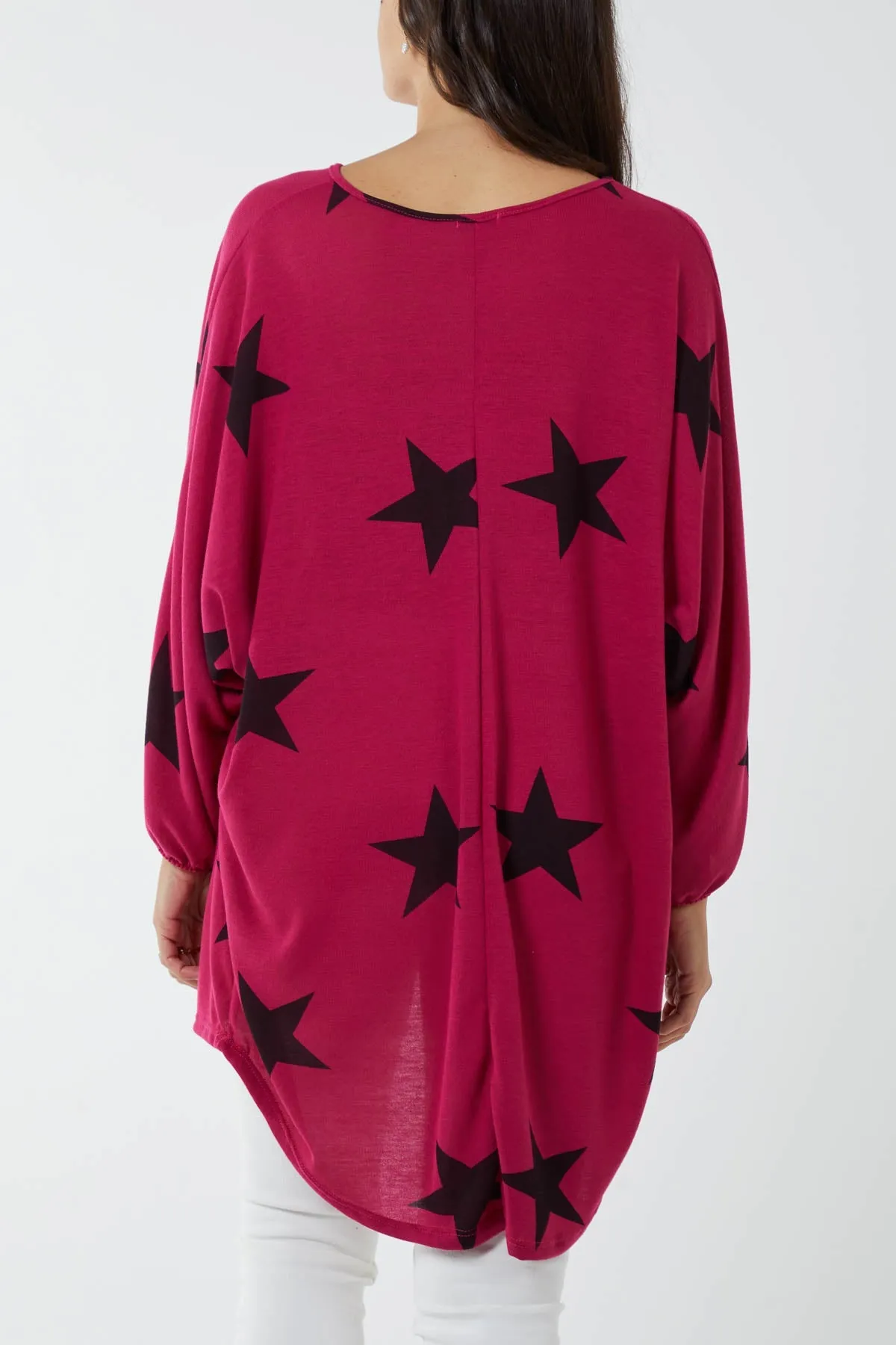 Dip Hem Asymmetric Star Top