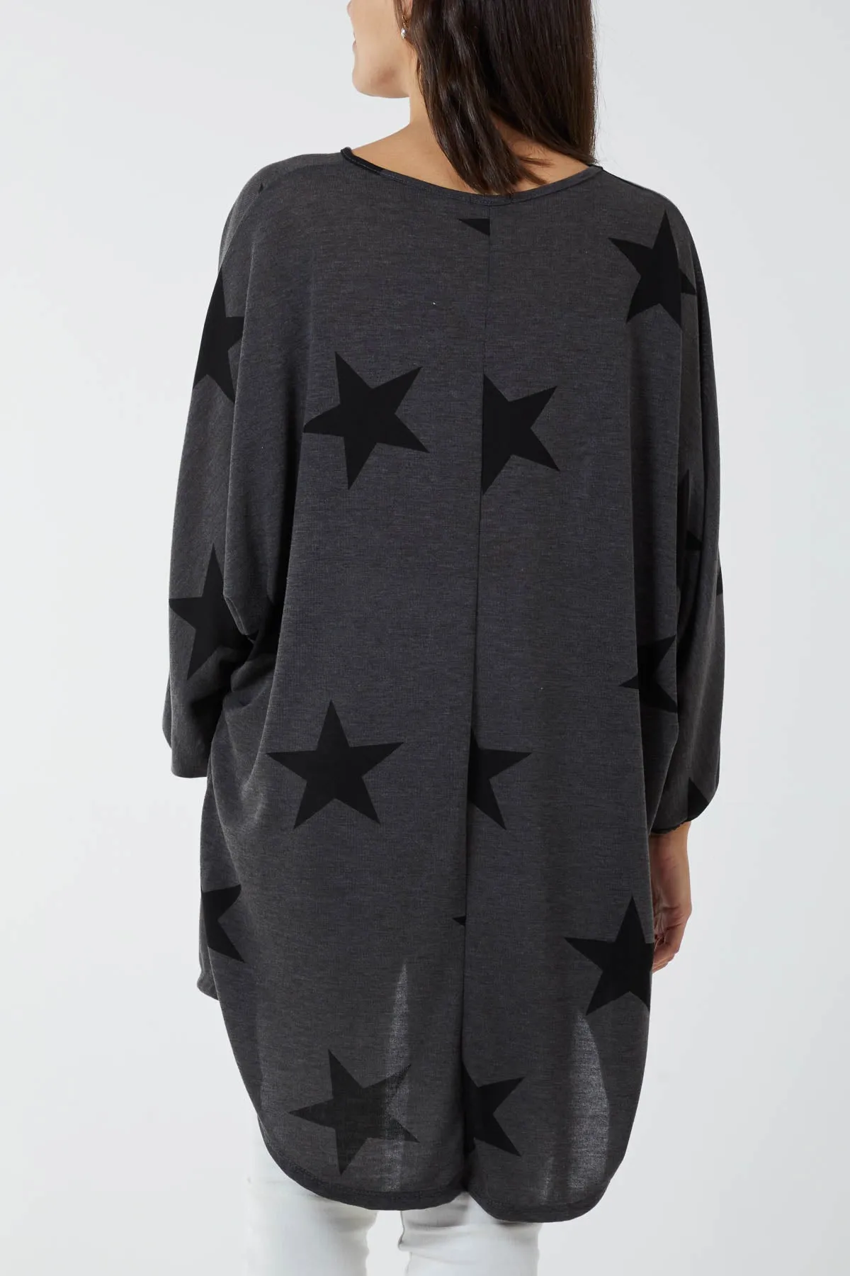Dip Hem Asymmetric Star Top
