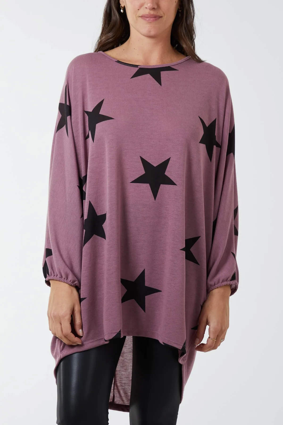 Dip Hem Asymmetric Star Top