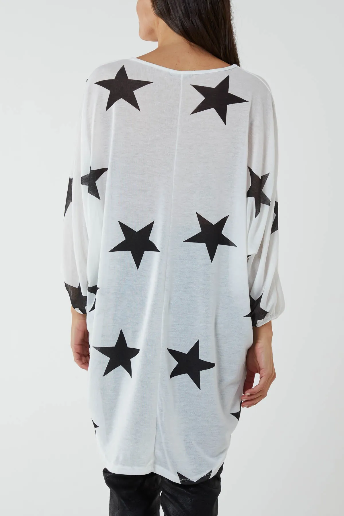 Dip Hem Asymmetric Star Top