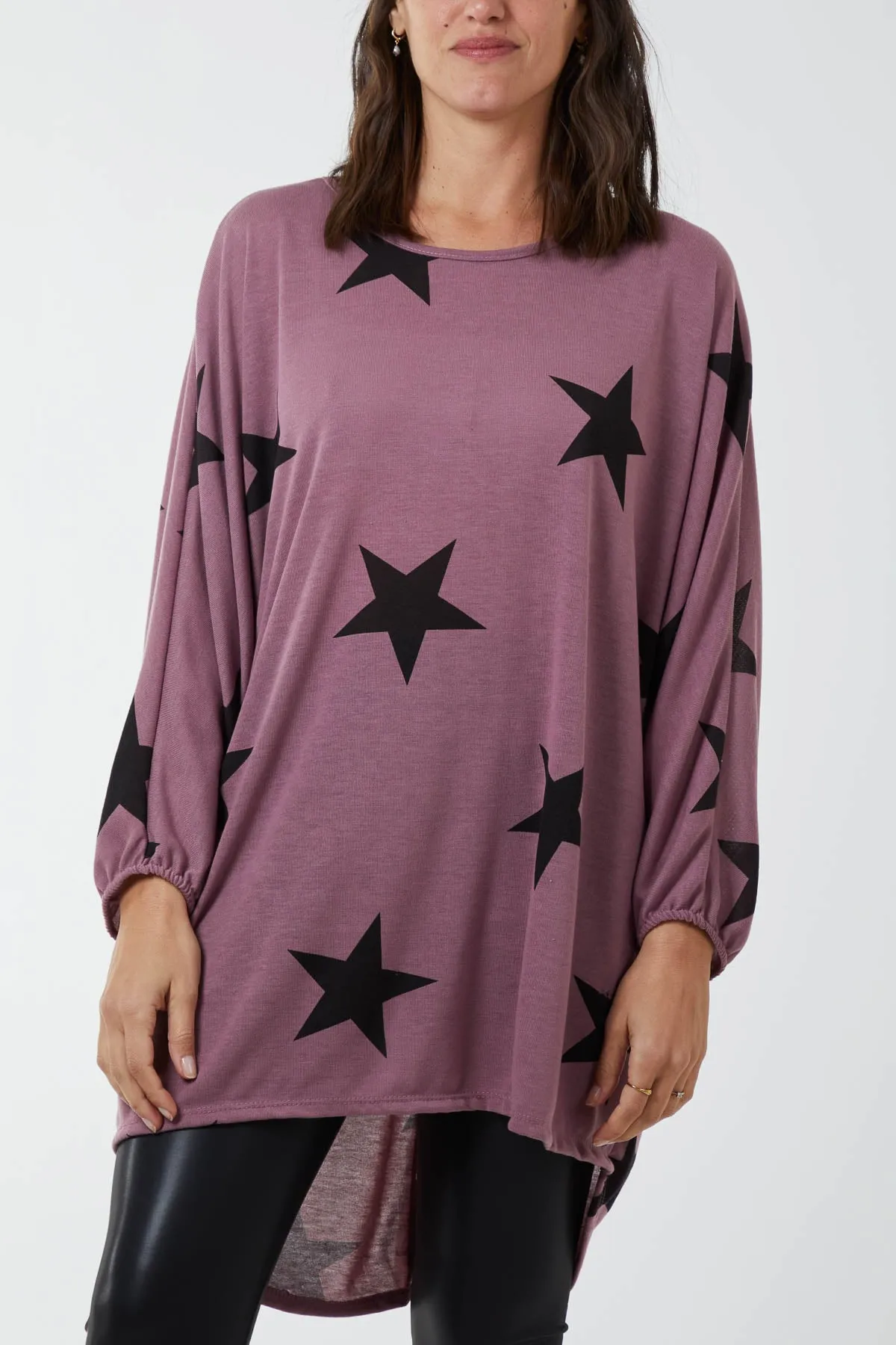 Dip Hem Asymmetric Star Top