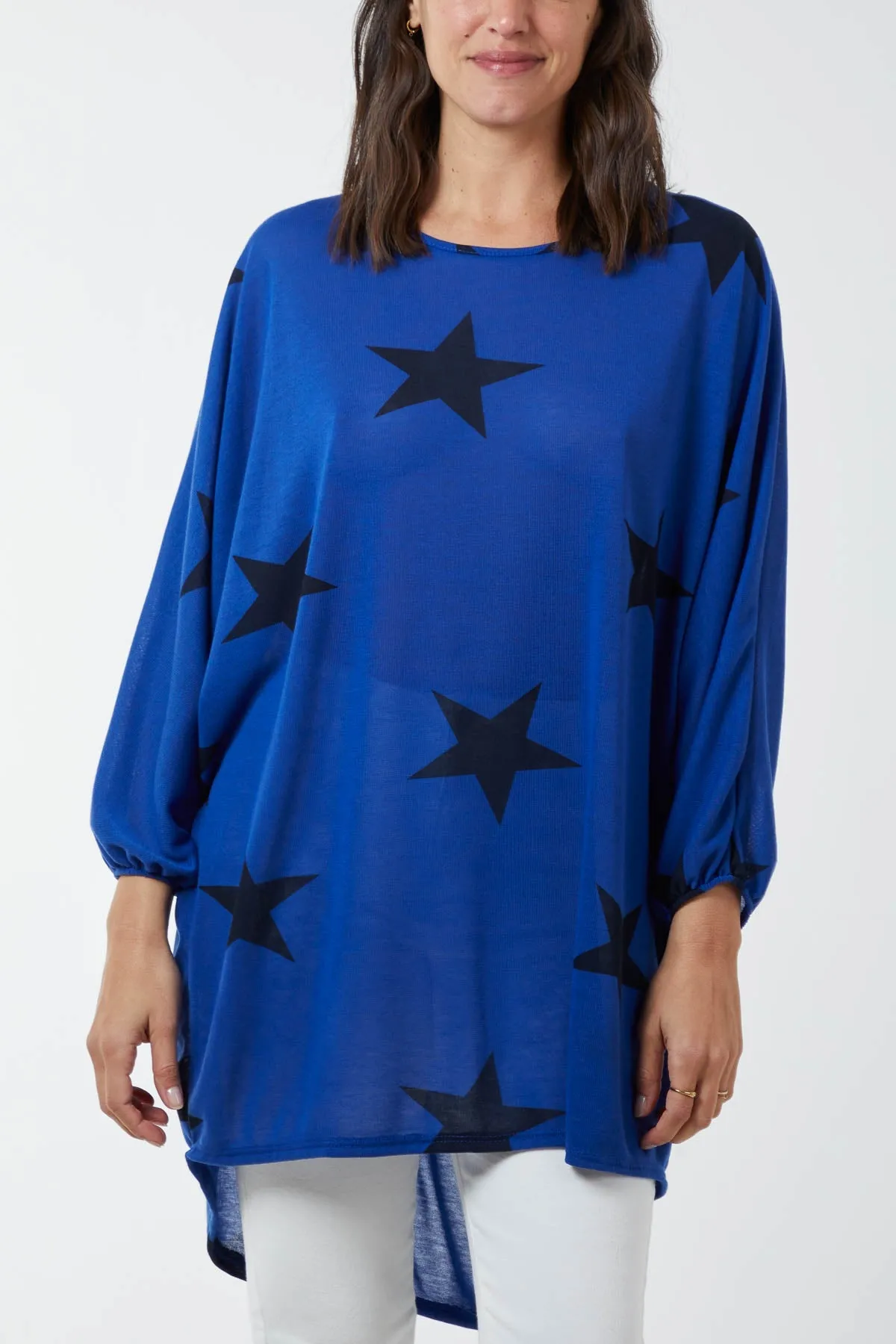 Dip Hem Asymmetric Star Top
