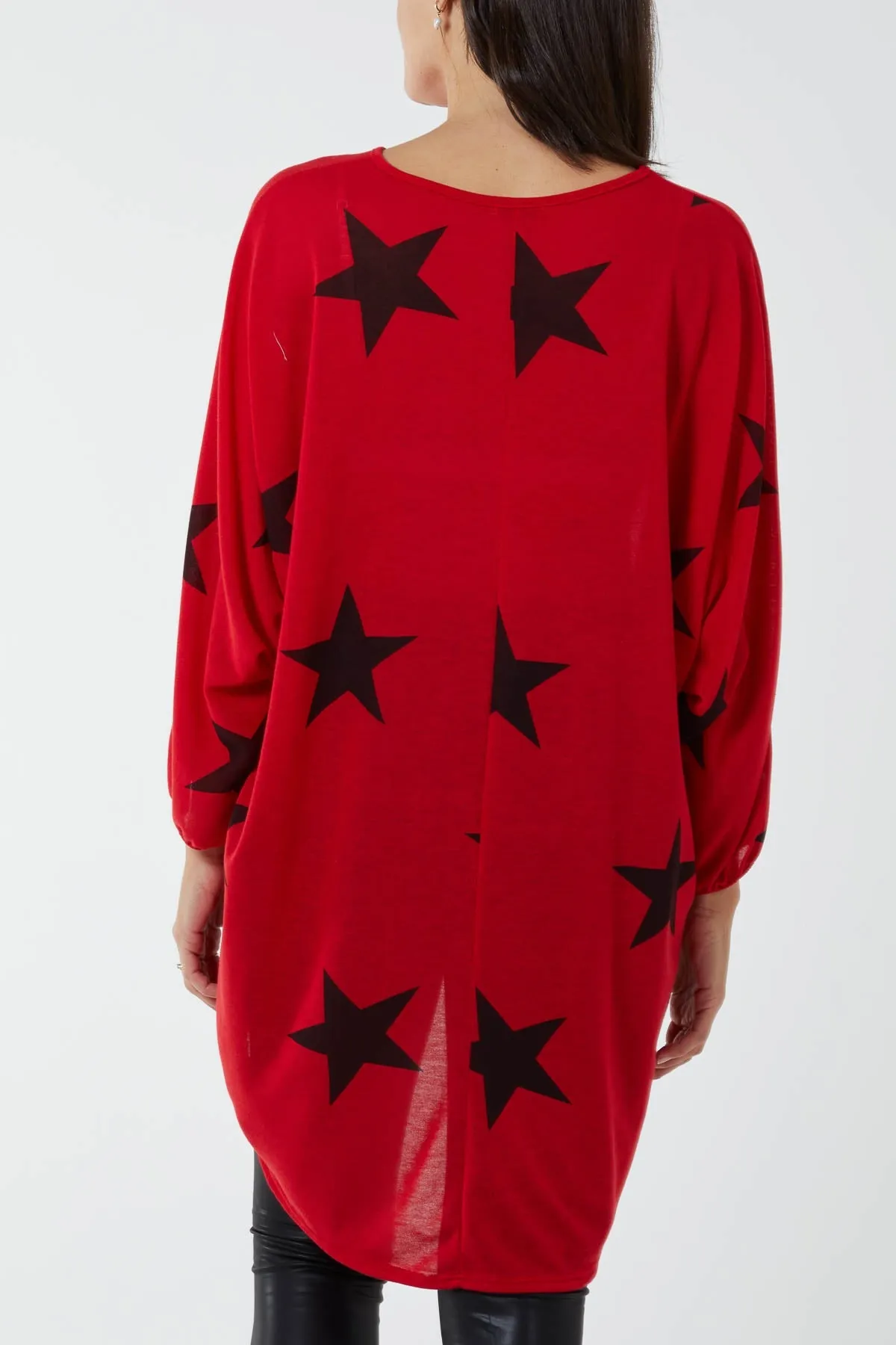 Dip Hem Asymmetric Star Top