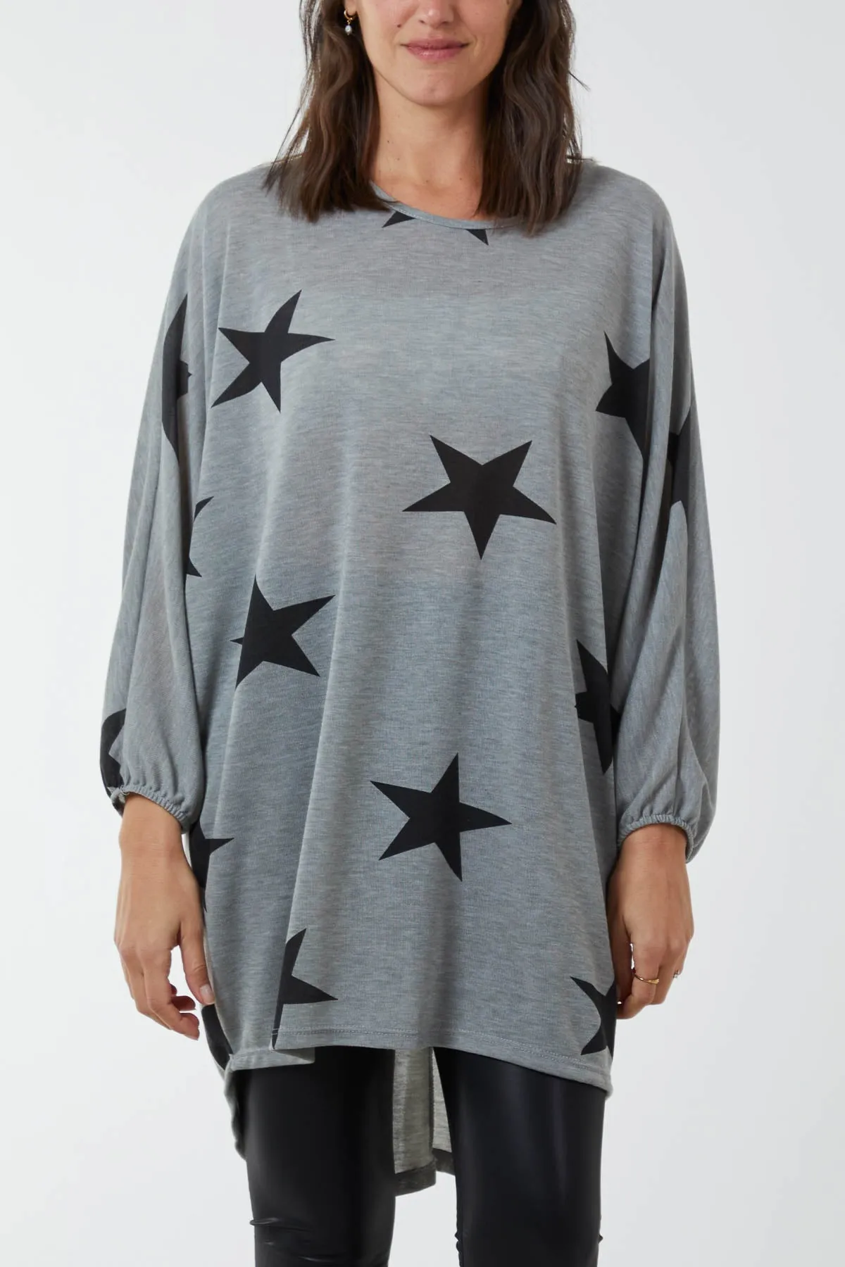 Dip Hem Asymmetric Star Top