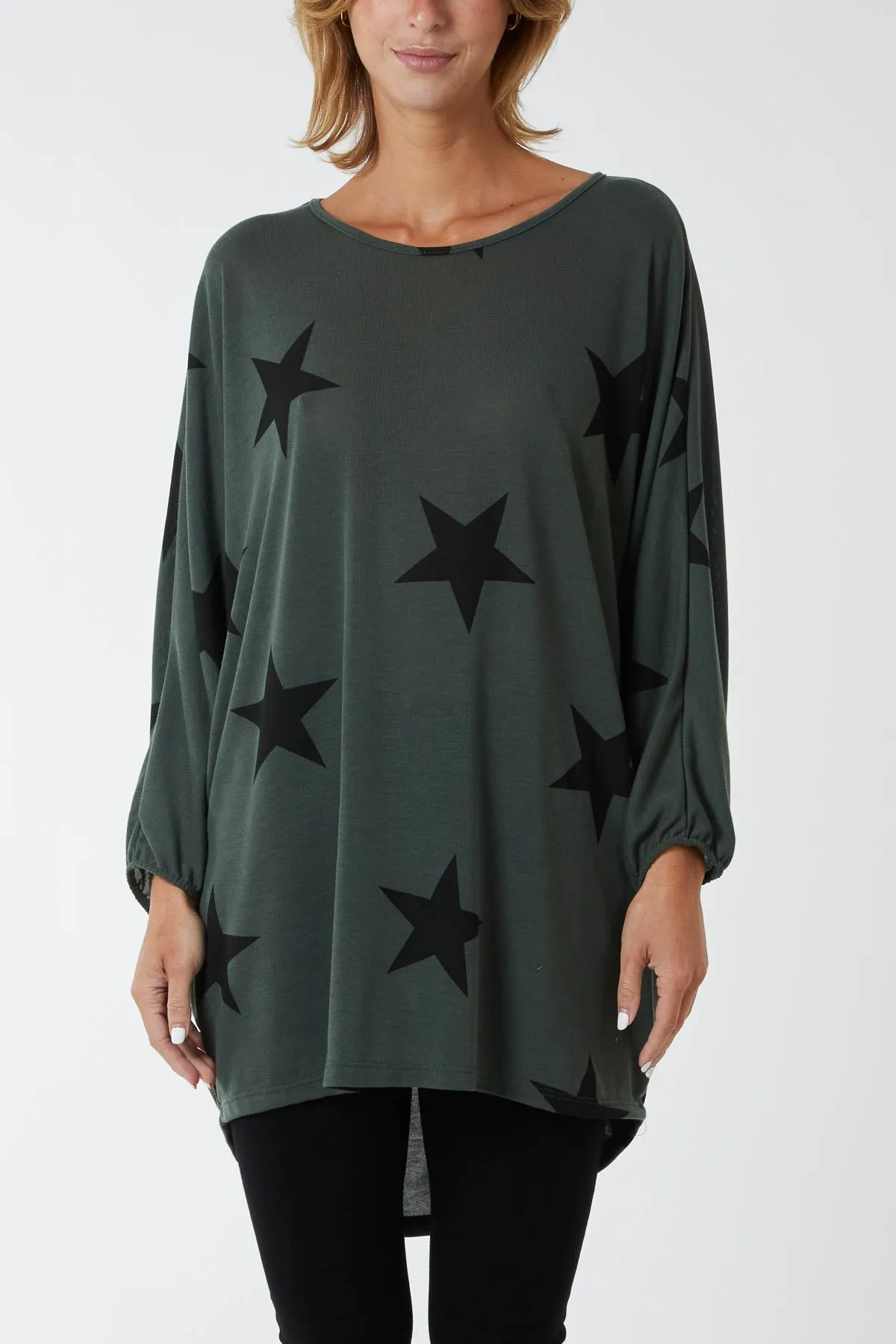 Dip Hem Asymmetric Star Top