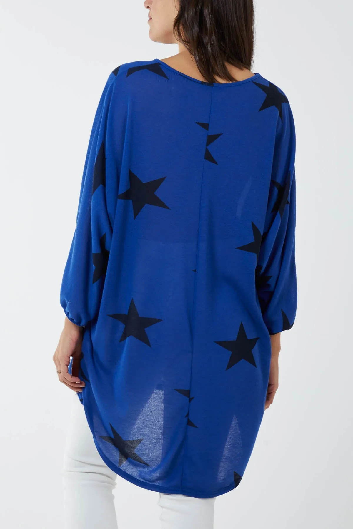 Dip Hem Asymmetric Star Top