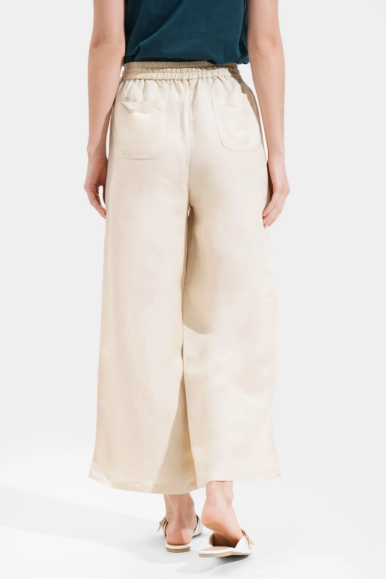 Drawstring Waist Ankle Length Cozy Pants