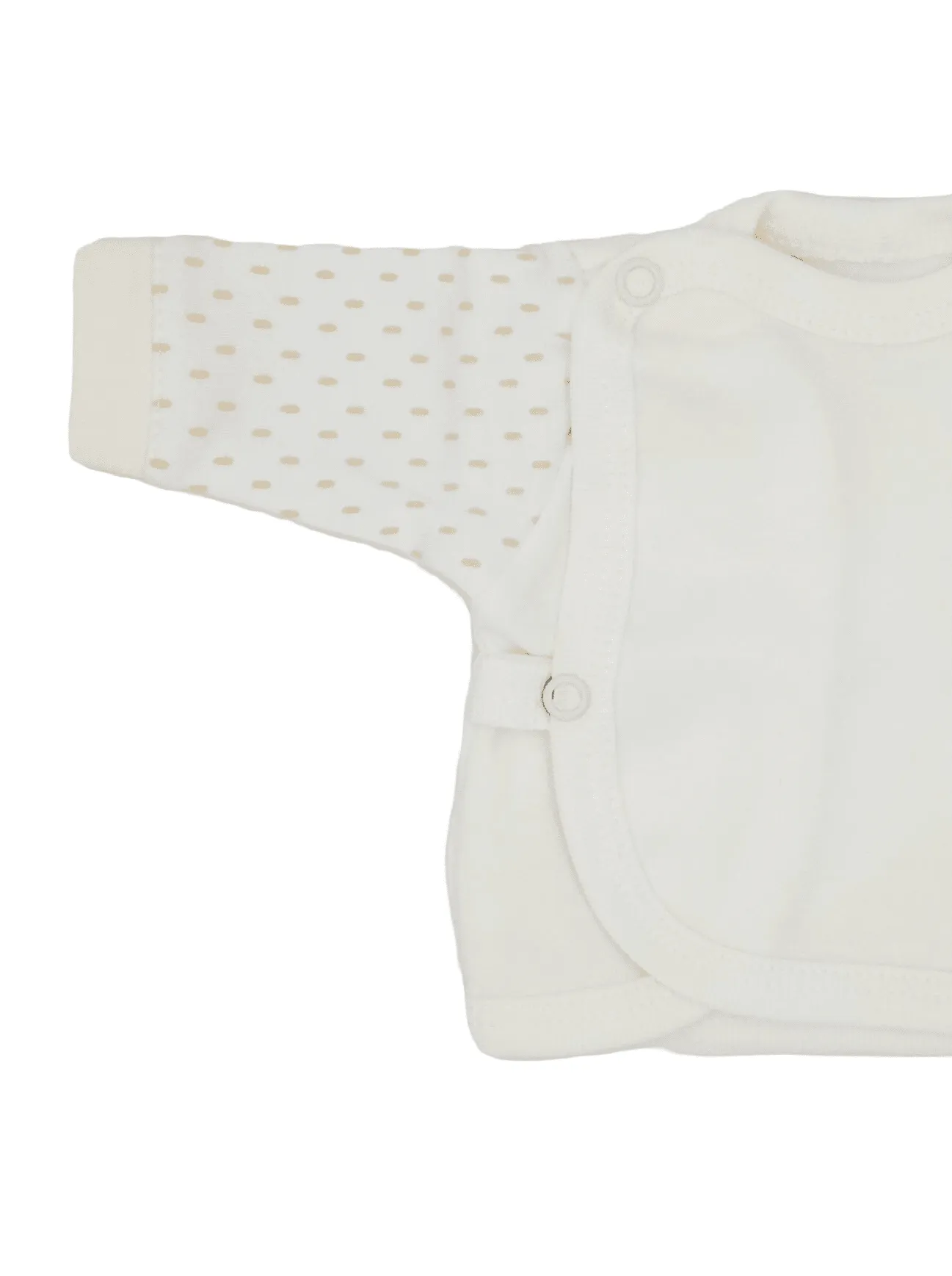 Early Baby Wraparound Top, Cream