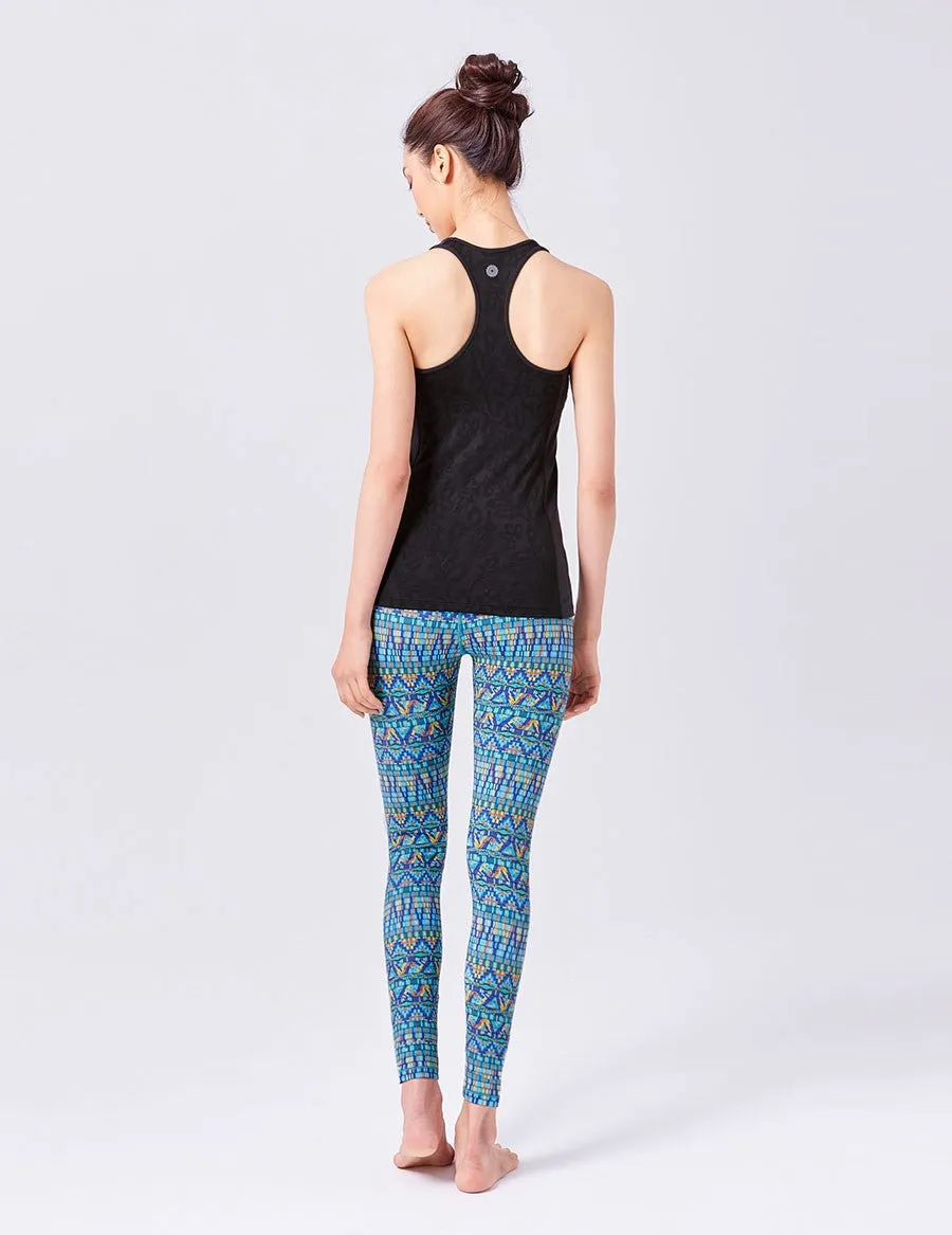 easyoga LA-VEDA Twiggy Core Pants - F69 Aboriginal Totem