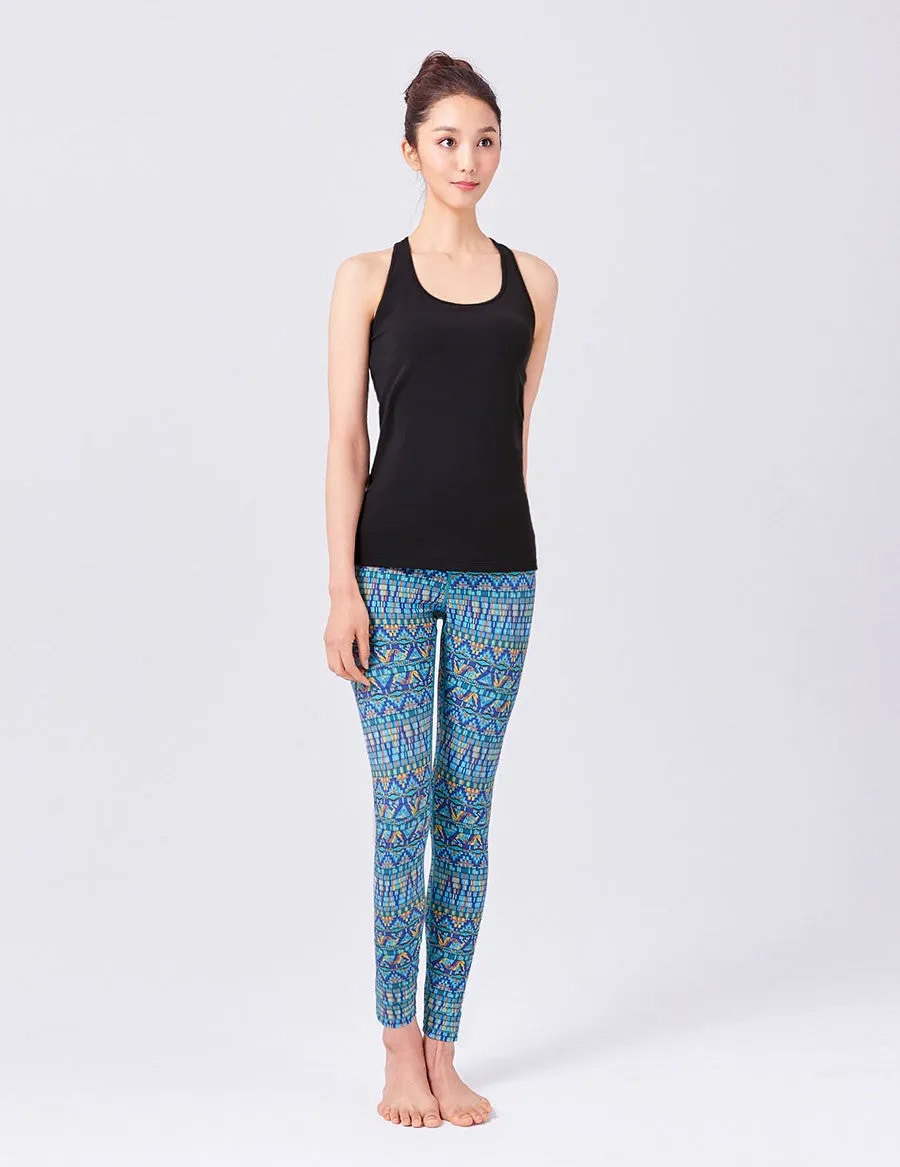 easyoga LA-VEDA Twiggy Core Pants - F69 Aboriginal Totem