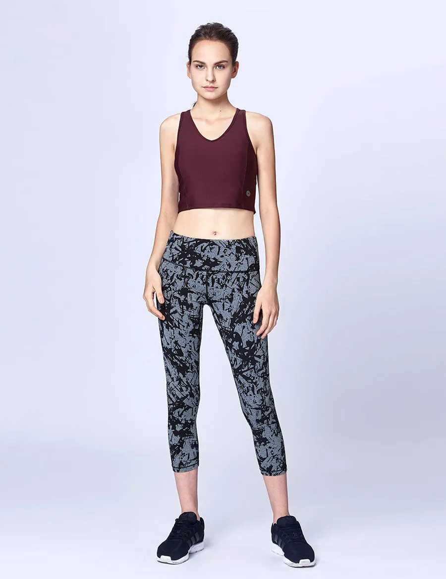 easyoga LESPIRO Swish Move Capris - F76 Silver Wind Stone