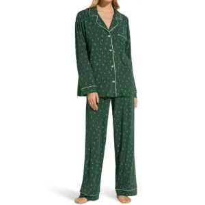 Eberjey 2pc set Gisele Printed TENCEL Modal Long Winterpine Forest size Small